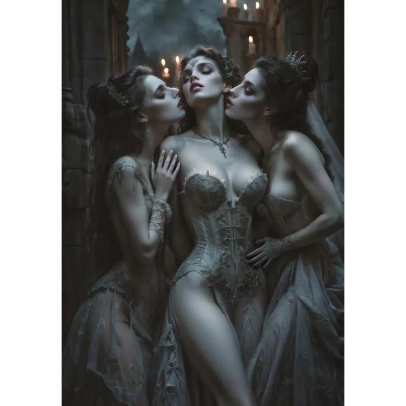Kobieta Maska Impreza Fantasy Wiedźma Mroczna Sztuka Plakaty Druki Obraz na Płótnie Sztuka Ścienna Obraz Salon Dekoracja Domu
