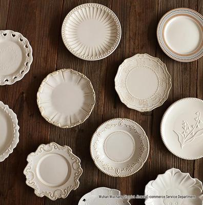 Piatto in Ceramica da 6 Pollici per Snack e Dessert: Piatto per antipasti singolo goffrato