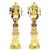 Buddha Altar Seven-Color Crystal Lotus Lamp, Plug-in Pair for Year of the Horse