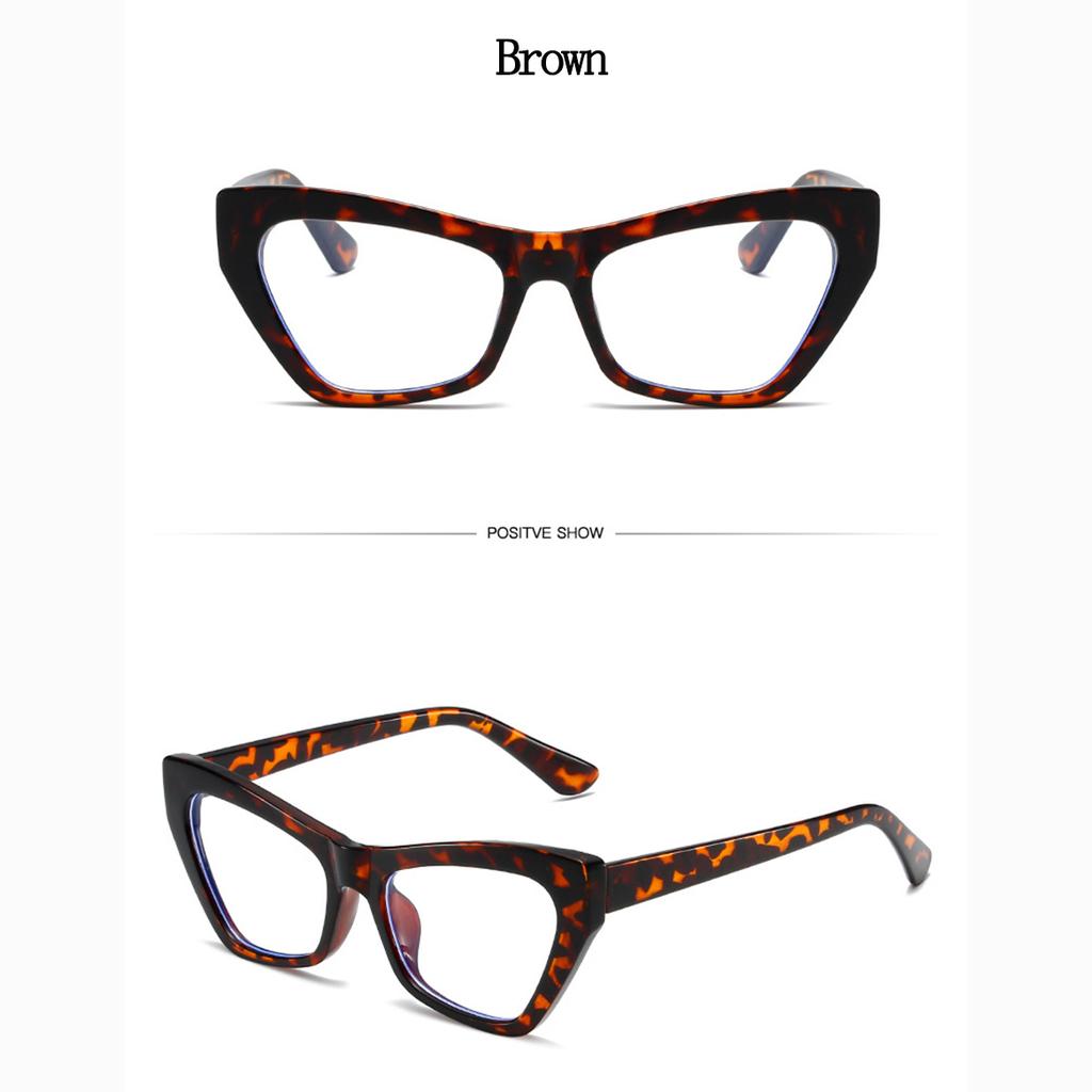 Kadınlar İçin Yeni Kedi Gözü Gözlükleri Mavi Işık Önleyici Şık Dekoratif Gözlük