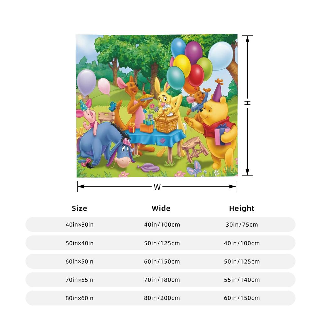 Tigger Blanket Fleece Winnie The Pooh Ultra-Soft Throw Blanket for Bedroom Sofa Bedspread