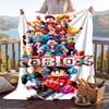 Warme Flanelldecke Roblox-Muster, Leichte bequeme Überwurfdecke für Bett Sofa