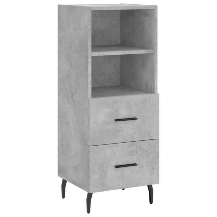 VidaXL Buffet Concrete Grey 34.5x34x90 Cm Engineered Wood 828688