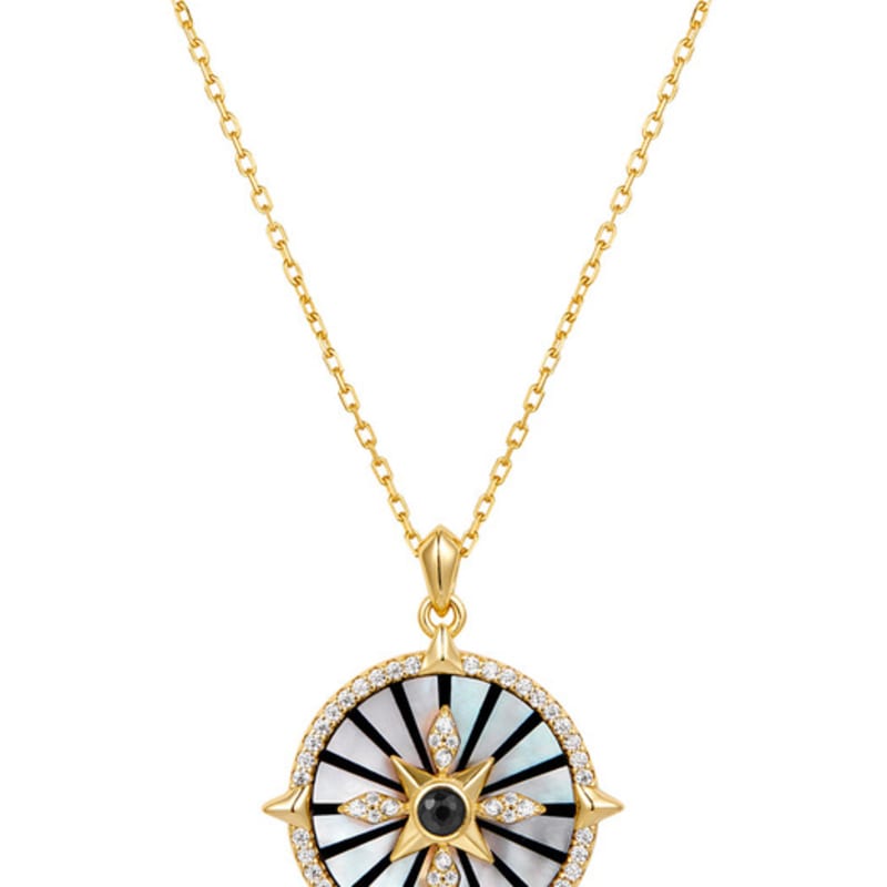 ANIA HAIE Gold Astrolabe 925 Silver Necklace N061-07G