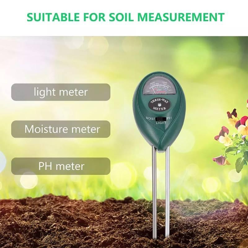 In1 3 Soil Ph Tester Water Moisture Light Test Meter Kit For Garden Tool Plant