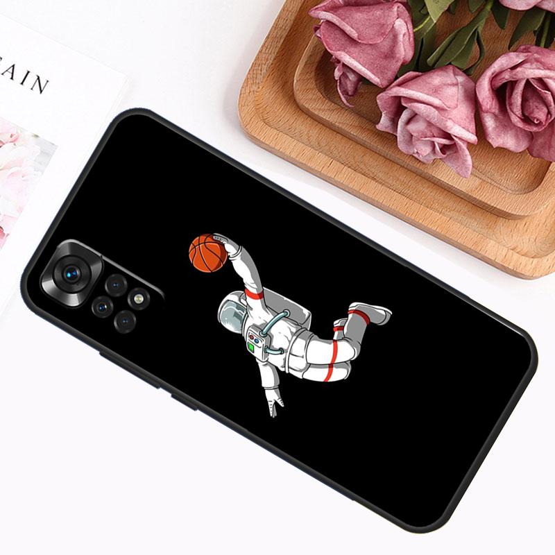 Astronaut Slam Dunk Basketball Hülle Für Xiaomi Redmi Note 14 13 12 11 9 10 Pro 9S 10S 11S 12S Redmi 14C 13C 12C 10C Abdeckung