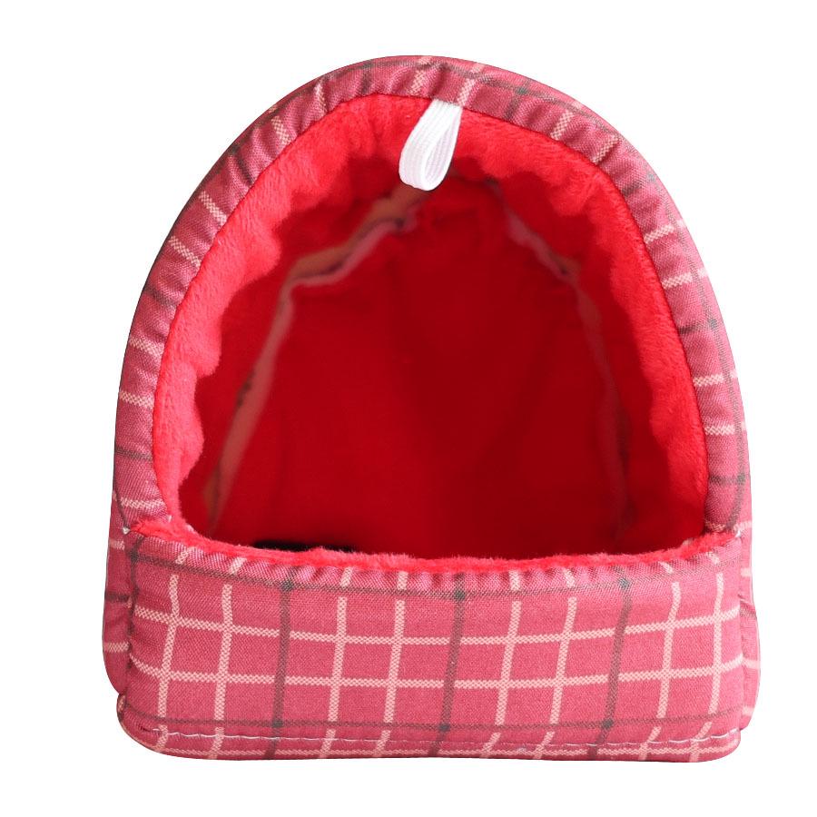 Ciepły hamak dla papug: Gniazdo bawełniane ze skóry tygrysa dla małych zwierząt, takich jak chomiki, jeże, wiewiórki i świnki morskie