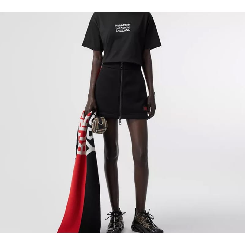Burberry logo-embroidered cotton t-shirt 80211751