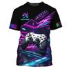 Child Game T Shirt Children Top Shirts Cool Controller Short Sleeve Korean Children's Clothes 2024 Kids Spring Clothes Tops Boys