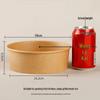 Hanton Disposable Kraft Paper Salad Bowl with PP Lid