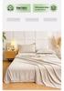 Old Money Style Cotton Linen Throw: Skin-Friendly, Breathable, Antibacterial, All-Season, Summer, Thin Aviation Multifunctional Blanket.