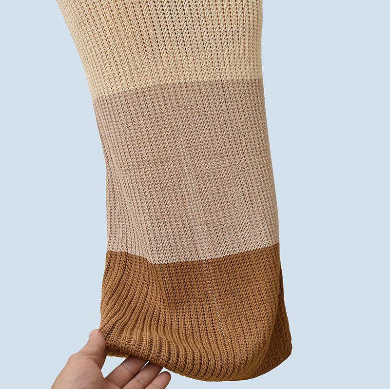 Foreign Trade Order French Style Round Neck Sexy Sheath Long Dress Slim Fit Long Sleeve Knitted Hollow Temperament Short Sleeve Dress Summer