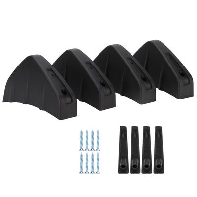 4 stuks Achterbumper Lip Spoiler Beschermende Trim Zwart Onderhoud Vervanging Universeel