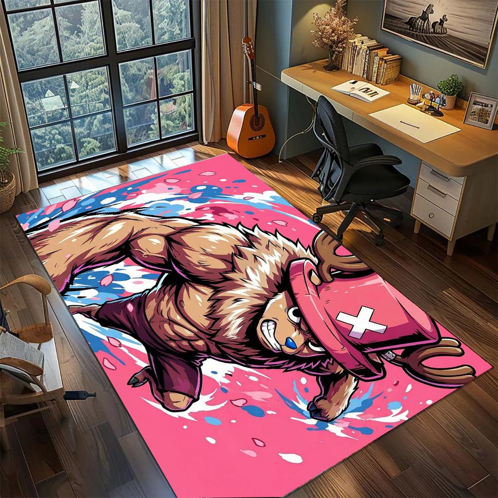 

Tony Tony Chopper Carpet Rug Gamer Bedroom Decor, Non Slip Washable Large Area Floor Mat Household Indoor.-TING 60x90cm