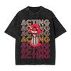 Vintage Washed Hazbin Hotel Graphic T-shirt Unisex Oversized Casual Streetwear Short Sleeve Heavy Cotton Breathable Comfortable Tee Tops