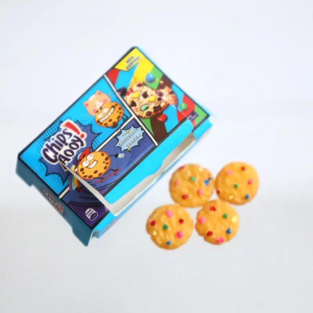 

Новый Миниатюрный Кукольный Домик Милое Печенье Бисквит С Коробкой Симуляция Мини Еда для Барби OB11 Кухня Кукольные Аксессуары Игрушка