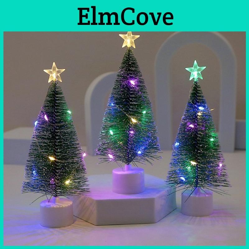 Led Tree Christmas 17cm Mini With Multicolor String Lights Small Christmas Tree