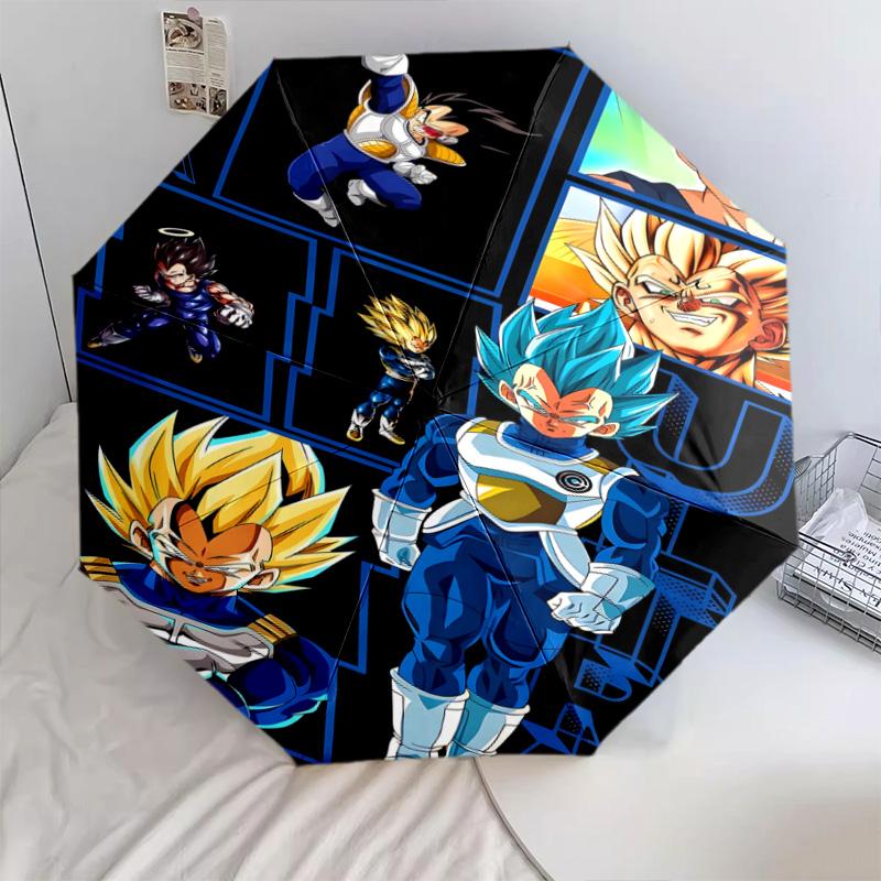 1 PC Automatic Folding Umbrella - Dragon Ball Super Pattern Portable Foldable Design With 8 Ribs Christmas Birthday Gifts