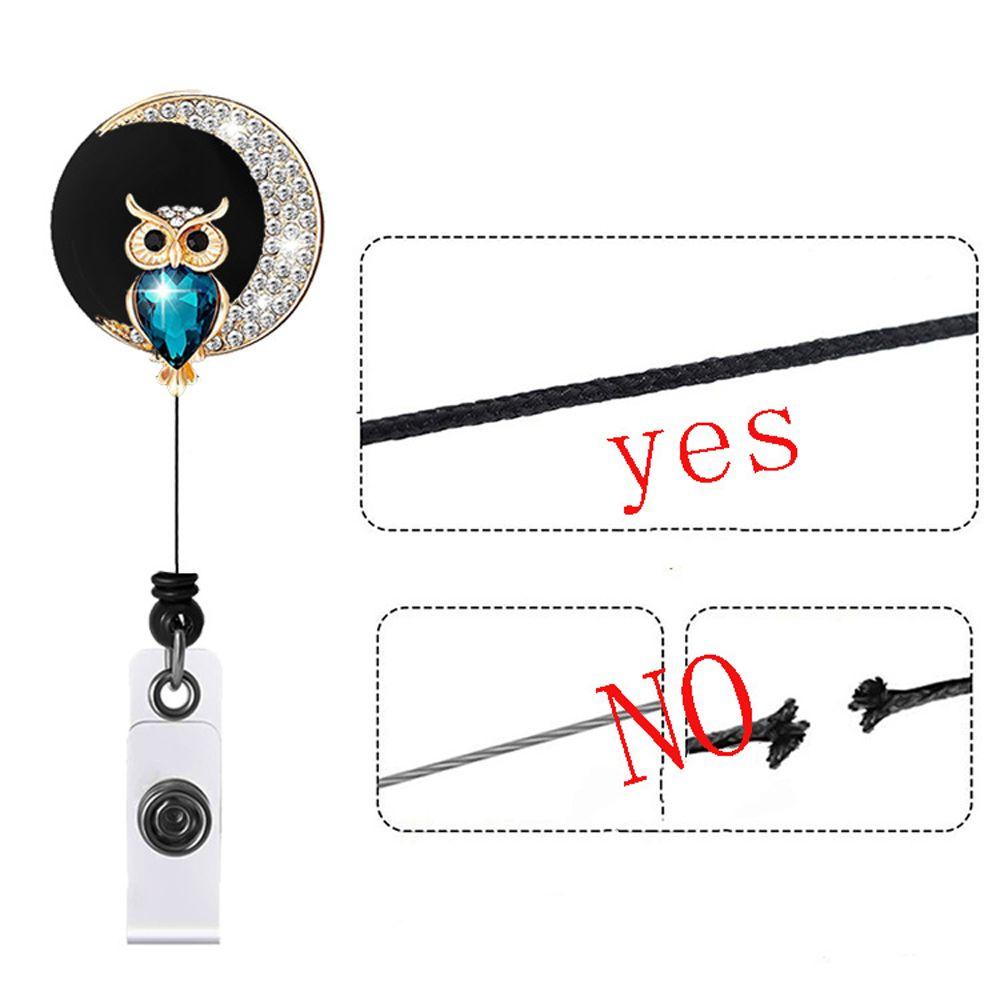 Swivel Retractable Key Holder Reels Keyring Badge Reel ID Lanyard Badge Reel Clip Card Badge Holder