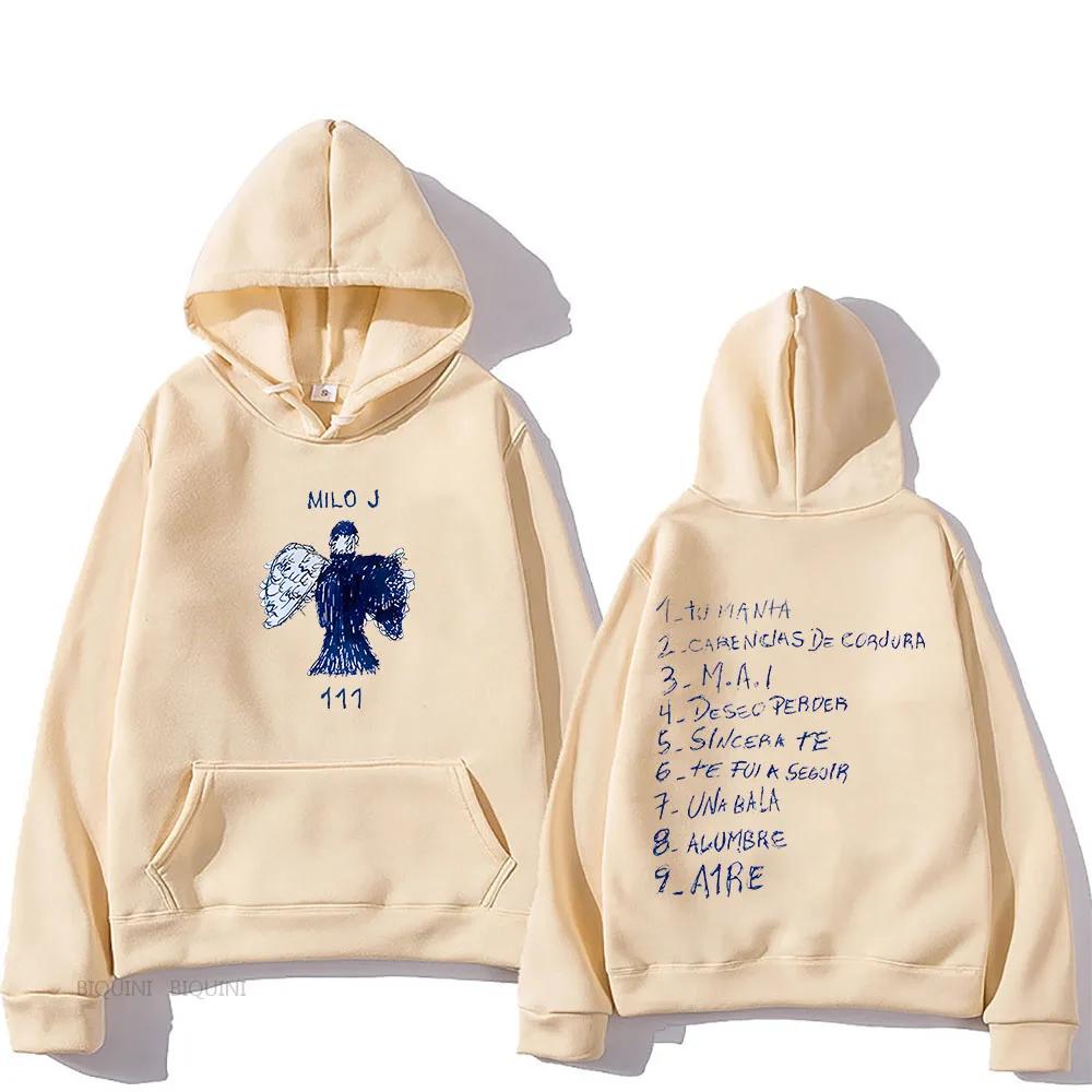 Milo J Kapuzenpullover mit Grafikdruck aus Wolle, Hip-Hop-Kapuzenpullover, Gothic-Punk-Kleidung, Sweatshirts