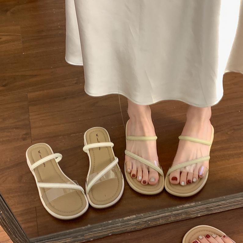 Fashion Slippers Casual Shoes Woman 2025 Pantofle Low Luxury New Summer Rubber Slides Fashion Shoes Slippers Women Summer Slides Low Pan