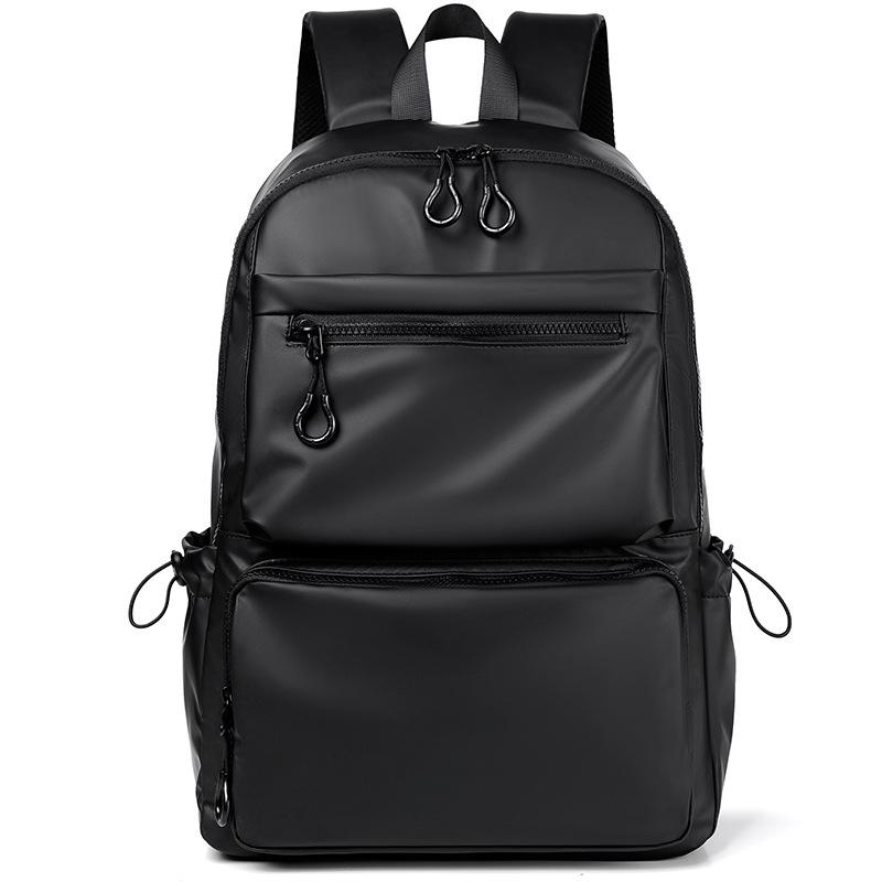 Sac à dos de voyage polyvalent grande capacité pour étudiants – Sac à dos décontracté en cuir pour homme