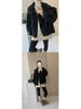 Women's Lamb Wool Thickened Short Jacket - Versatile Korean Fashion, Loose Fit & Slimming, Autumn/Winter Fuzzy Fur One-Piece.