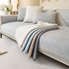 Dutch Velvet Solid Color Sofa Cushion Anti-slip Washable Settee Furniture Jacquard Sofa Cover Four Seasons Simplicity Sofa Cover