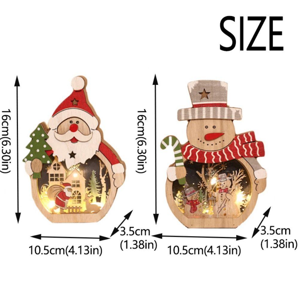 Household Santa Snowman Ornament Creative Christmas Light  Luminous Decor