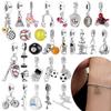 Bijuterii DIY Cadou Seria Sport Fotbal Volei Baschet Rugby Baseball Tenis Badminton Mărgele Charm Potrivite pentru Brățări Originale