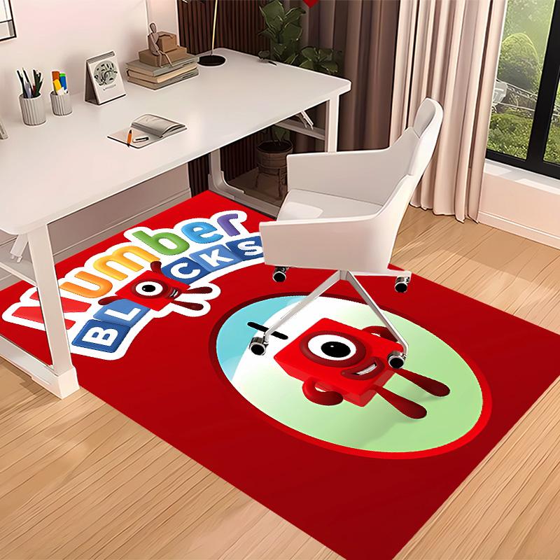 Numberblocks1 Printed Absorbent Washable Carpet, Non-Slip Bathroom Mats, Kitchen Rugs, Yoga Mat,Living Room Entrance, Camping Picnic Rugs