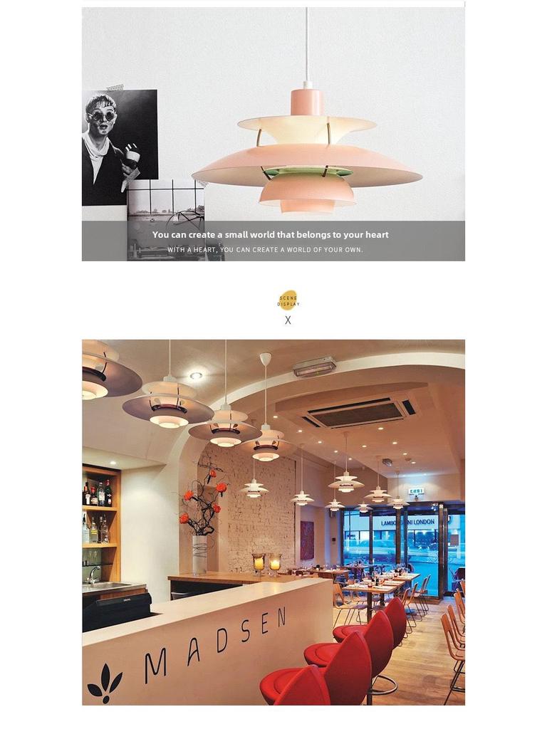 PH5 Nordic Pendant Light - Modern Minimalist Aluminum Design for Living Room, Bedroom, and Dining Spaces