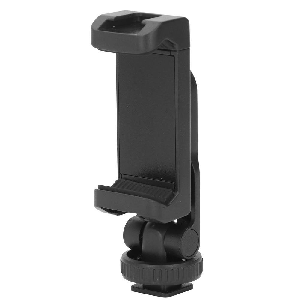 Phone Clamp Tripod Mount Adapter 14in Cold Shoe Portable Adjustable Phone Clip Mount Holder