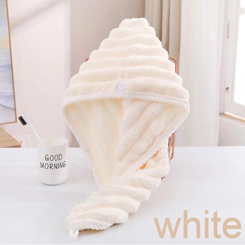 Candy Velvet Dry Hair Cap Women's Coral Velvet Thickened Absorbent Quick Drying Towel Headband Towel Dry Hair Towel