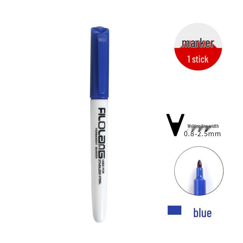 Ferolant Oil-Based Quick-Dry Marker MK-217 for Film, Glass, Tile, Metal, and Laboratory Slides синий