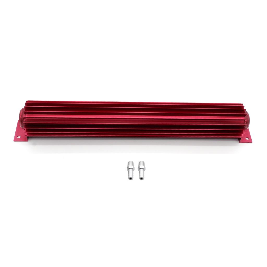 18 zoll Getriebe Öl Kühler Aluminium Dual Pass Rippen Übertragung Trans Flüssigkeit Universal Öl
