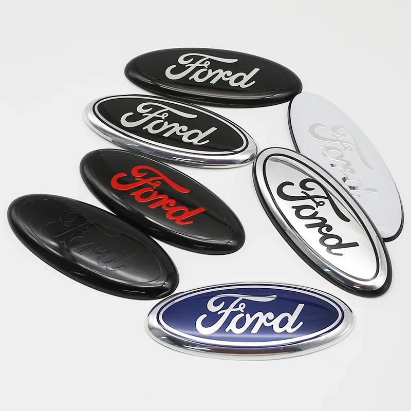 Rear Trunk Badge for Ford F150 Fiesta Ranger Focus 2 Explorer MK4 Fusion Escape Kuga Mondeo Car Front Hood Emblem Cover Sticker