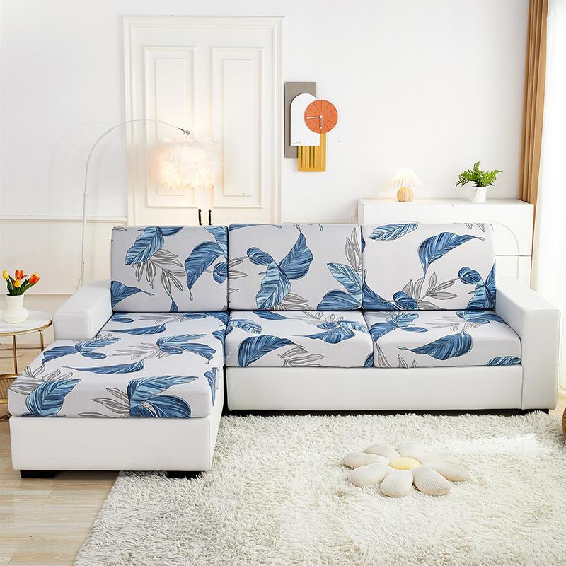 Stretch Sofa Seat Cushion Cover Furniture Protector Slipcover Sofa Covers for Living Room Soft Flexibility with Elastic Bottom
