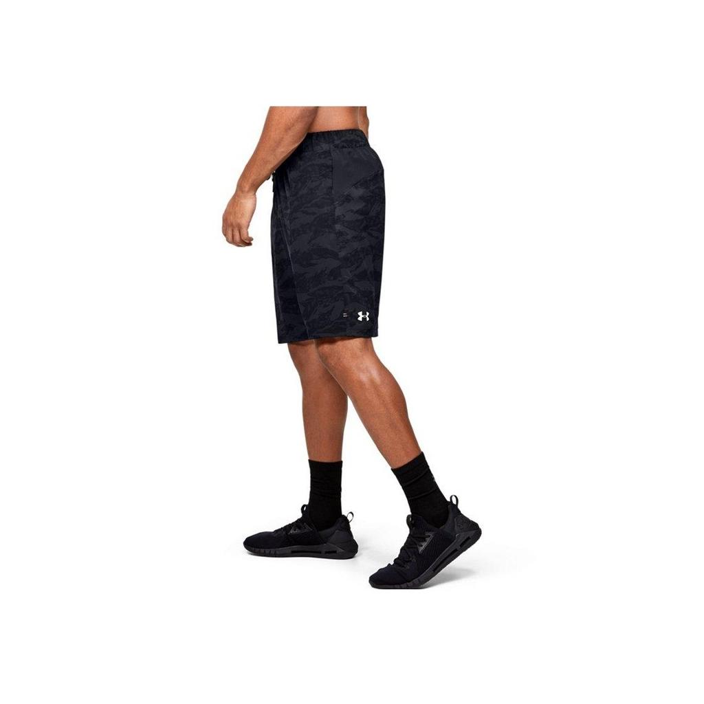 Under Armour Baseline Woven Loose Fit Basketball Shorts Men Shorts Black 1351291-001