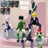 14-23cm Hunter x Hunter Chrollo Lucilfer Figura de Anime Trupe Fantasma Hisoka Figura de Ação Killua Zoldyck Kurapika Modelo Brinquedos