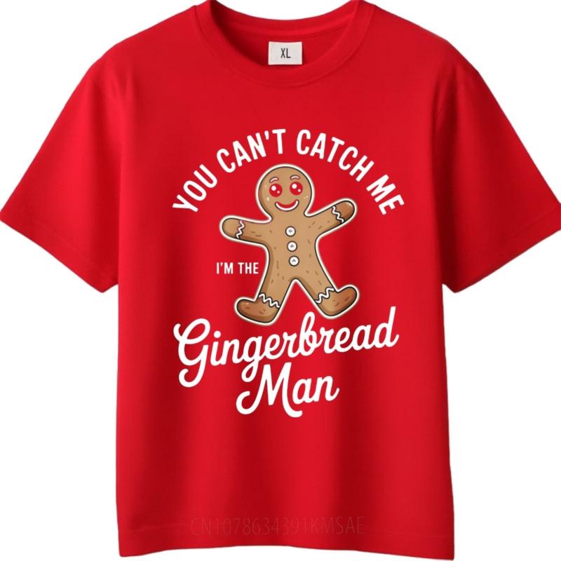 Workout Unisex Teeshirt Crew Neck T Shirt Unisex You Cant Catch Me Im The Gingerbread Anime For Him Top Tees Solid Color Tshirt