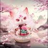 Hot- Luminous Nine-Tailed Fox Fairy Legend 2 Generation Series Blind Box Cute Desktop Ornaments Decorated Girl Holiday Gi