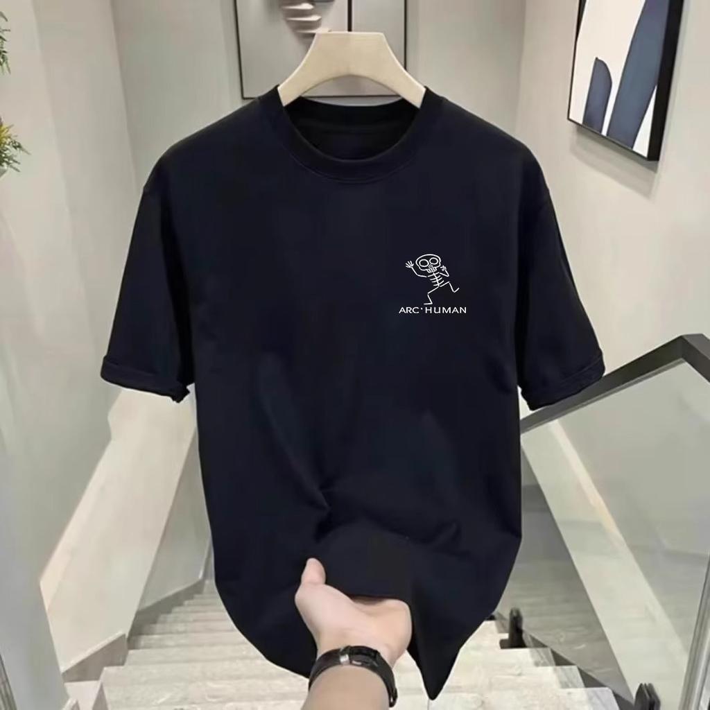 American Ruffian Handsome Pure Cotton Short-Sleeved T-Shirt Men'S And Women'S Trendy Brand Street Loose And Versatile Short-Sleeved Top