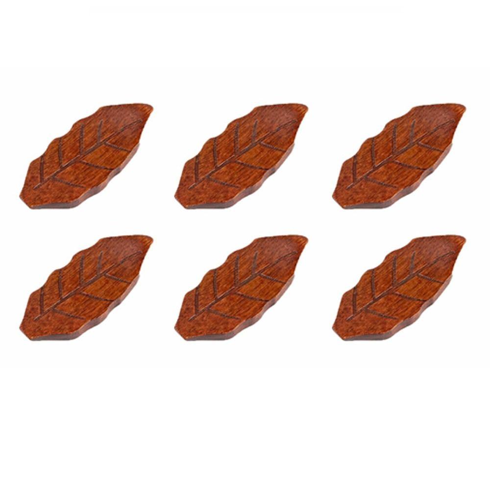 6Pcs Multifunctional Wooden Spoon Chopstick Rest Kitchen Tableware Chopstick Pillow Chopstick Holder