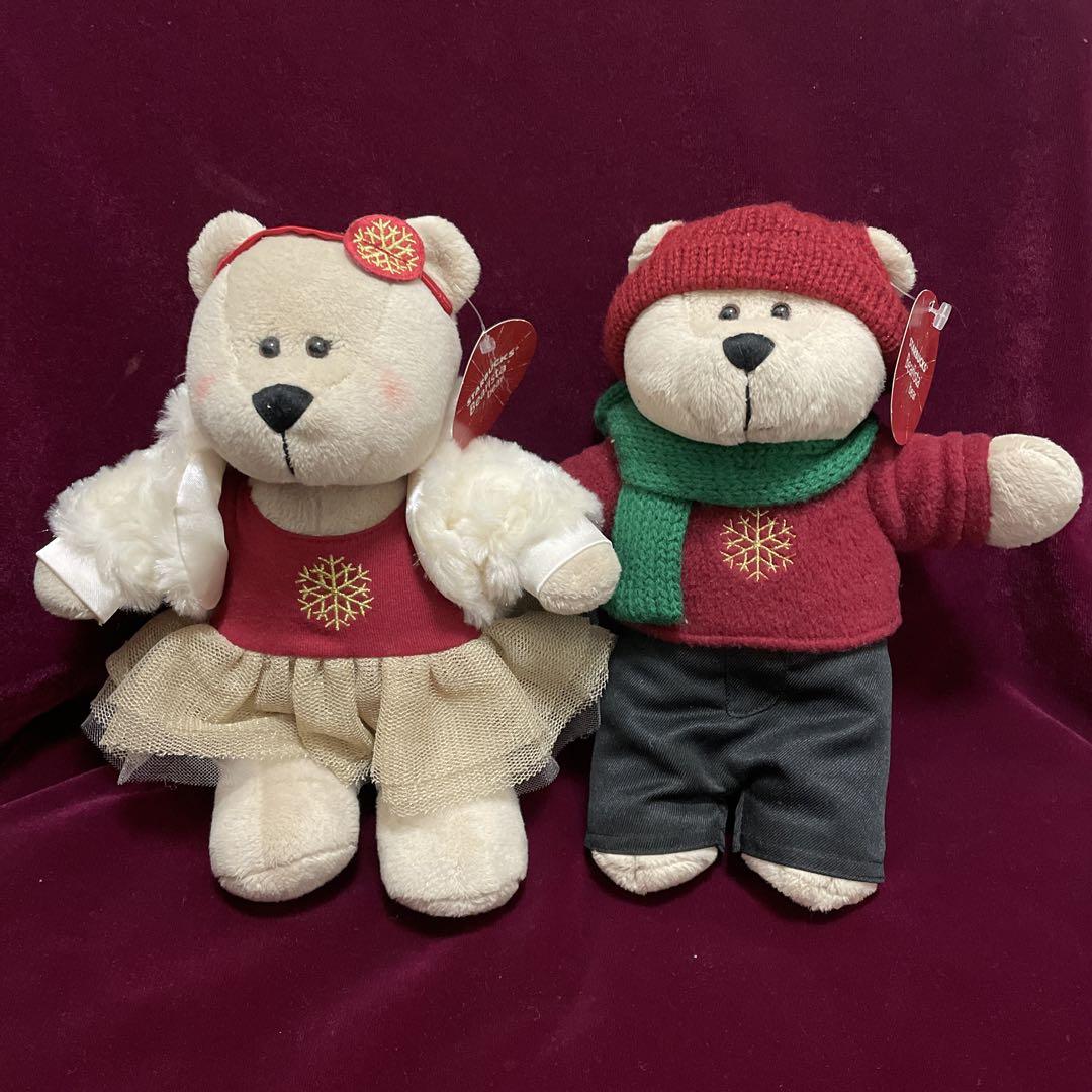 

[USED] Starbucks Bearista Christmas Teddy Bears (2014) with tags
