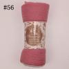 Muslim Women Solid Color Scarf Shawl Cotton Crinkle Hijab