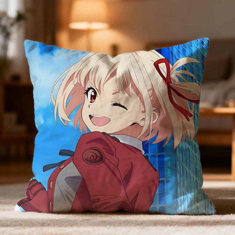 Fashion LLycoris Recoiled Cushion Cover Soft Washable Pillow Case Multi-Scene for Couch Bed Travel Office Use
