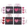 Pack of 12 Eye Catching Heart Gift Bags Elegant Heart Gift Bags Present Pouches For Birthdays And Festival Event