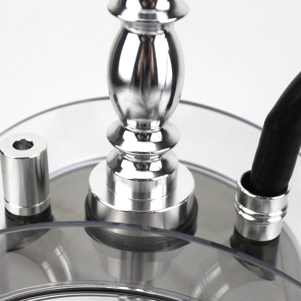 High Quality Acrylic Shisha Water Pipe Shisha Metal Tongs Hookah Single Hose Narguile Chicha Transparent Hookah Set