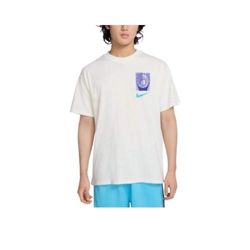 

Nike Basketball Fashion Crew Neck Sports Short Sleeve T-Shirt for Men in White EU M білий